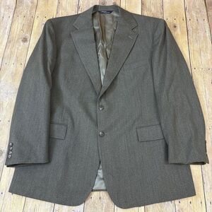Polo Ralph Lauren Olive Drab Blazer Sport Coat Suit Jacket Mens Size 44R